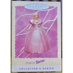 Hallmark Springtime Barbie Ornament Collector Series 1996 Pink